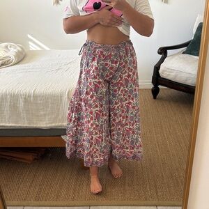 Floral Wide-Leg Pants
